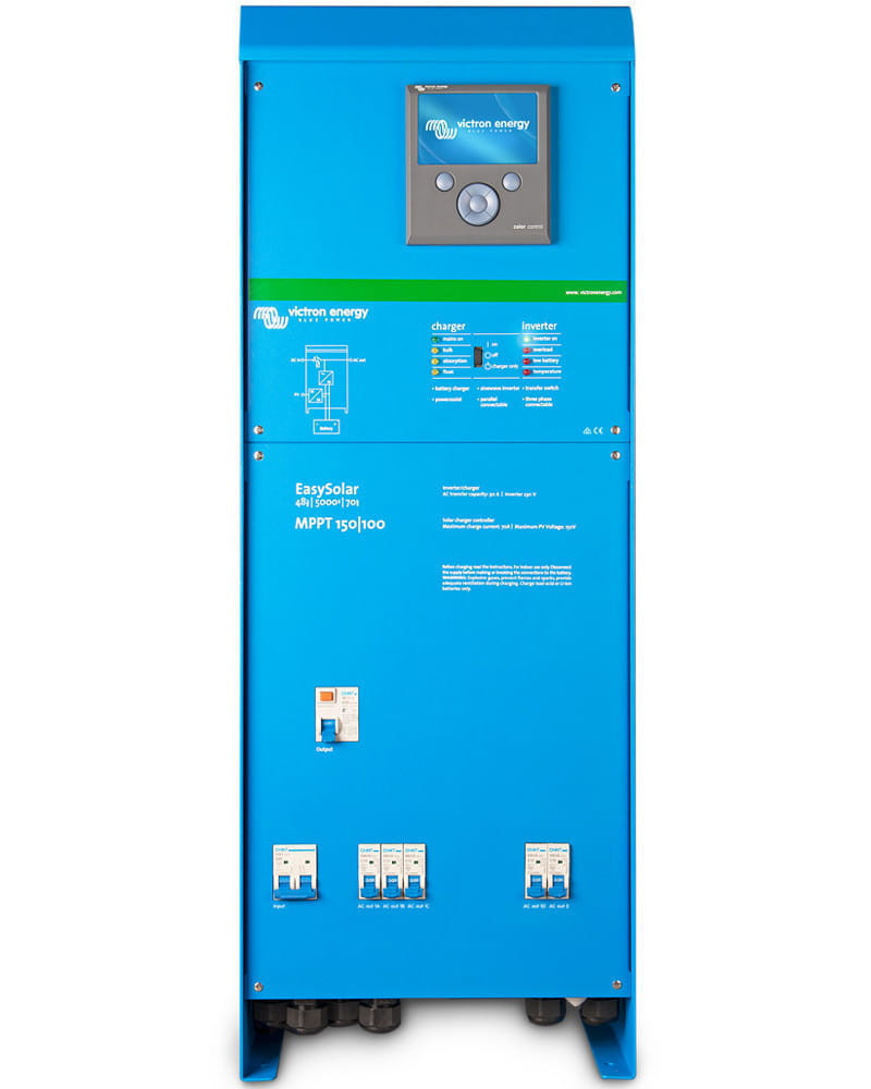 Inversor Victron EasySolar 48V 5000VA MPPT 150V 100A con Color Control