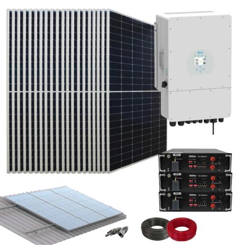Kit Solar para Instalar Placas Solares con Inversor Deye Trifásico 12000W
