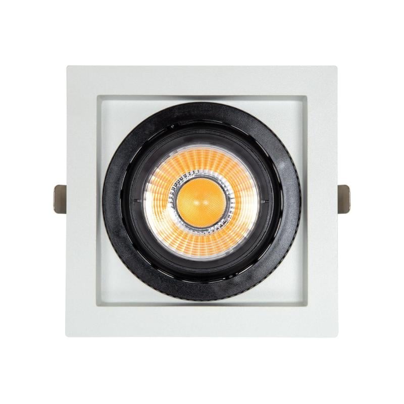 Foco Downlight LED 18W COB Direccionable 360º Cuadrado Corte 125x125 mm CRI90 Expert Color No Flicker