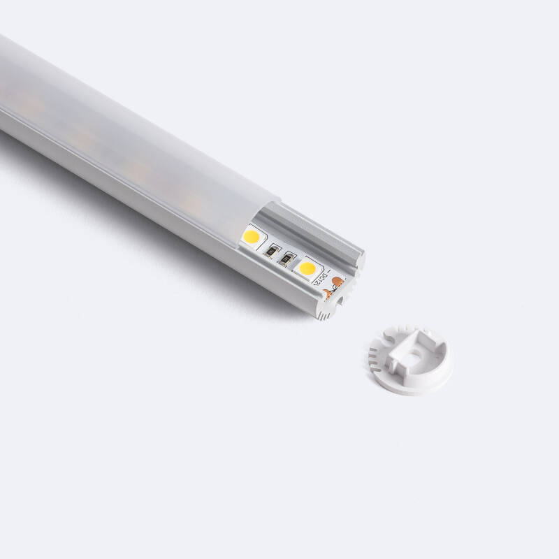 Perfil Aluminio Colgante Redondo para Tira LED hasta 11 mm