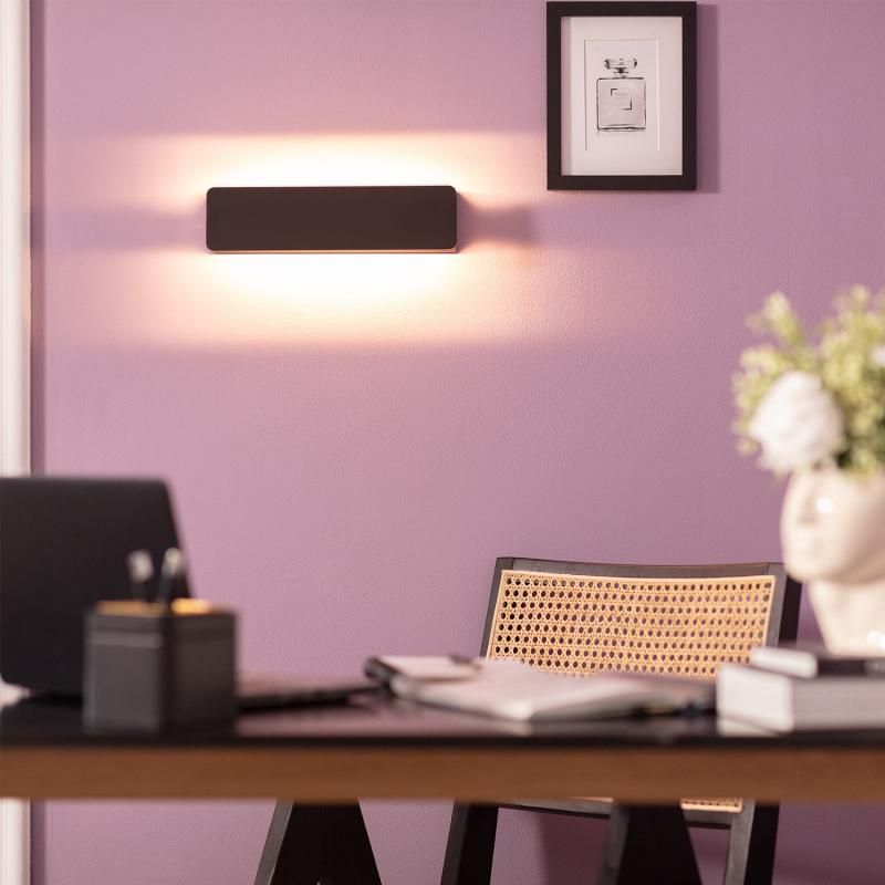 Aplique de Pared LED 10W de Aluminio Temis Negro