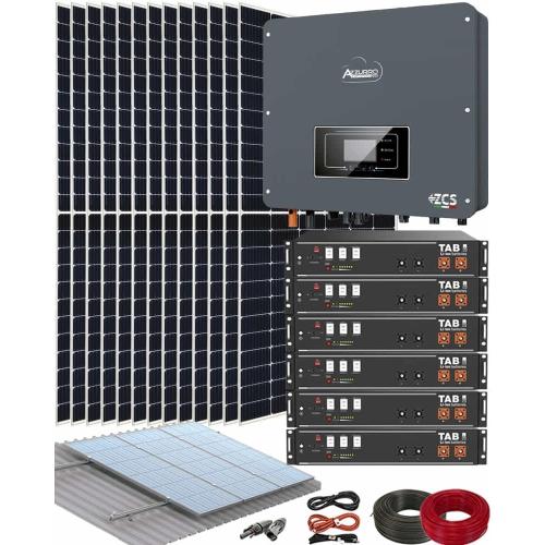 Kit Instalación Placas Solares con 6 Baterías TAB 2.4kWh