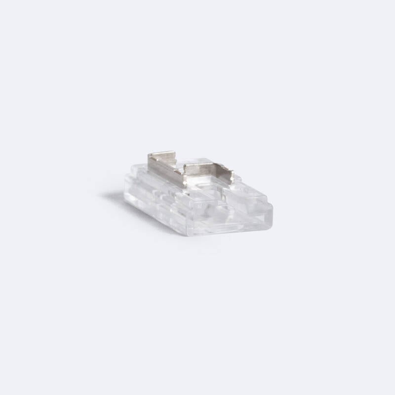 Conector Hipopótamo esquina para Tira LED 12/24V DC SMD y COB IP20 Ancho 8mm