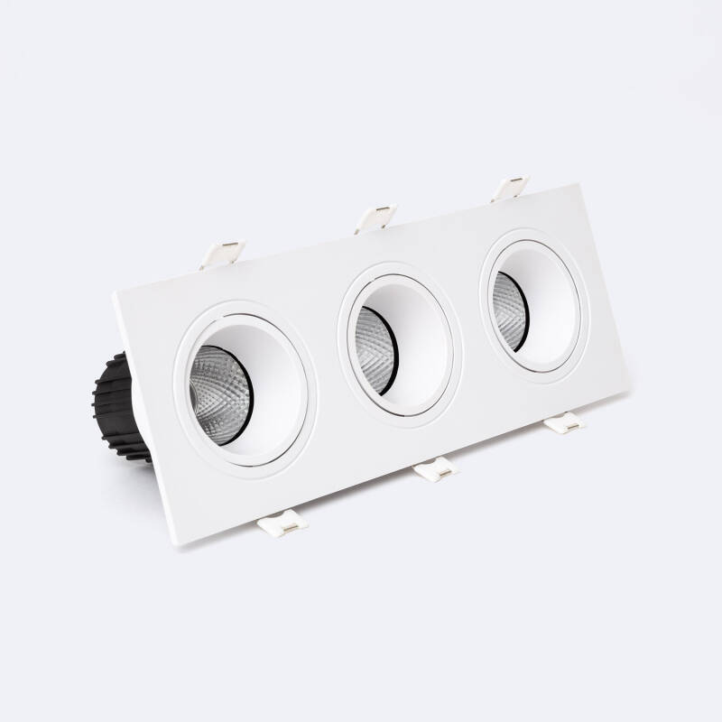 Downlight Cuadrado Basculante LED 27W Corte 235x75 mm