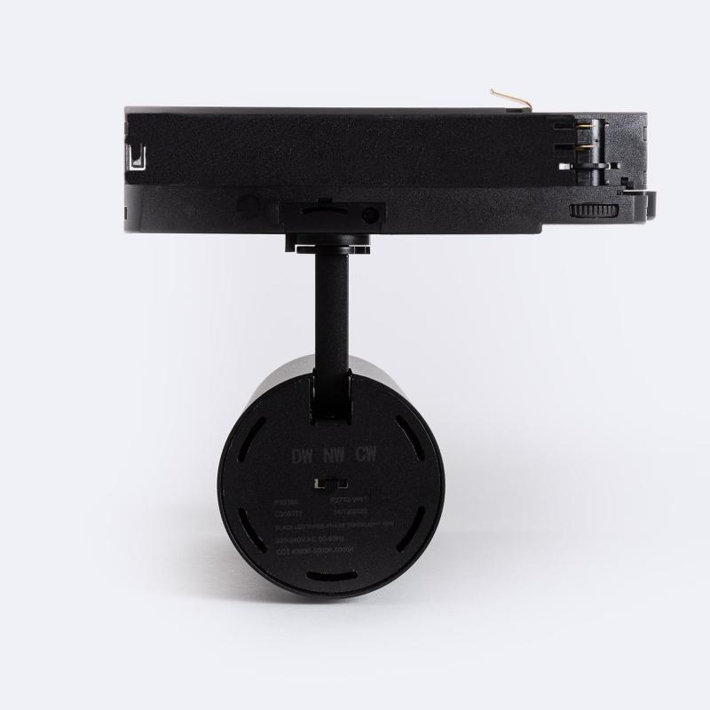 Foco Carril LED Trifásico 40W Carlo CCT Seleccionable Negro