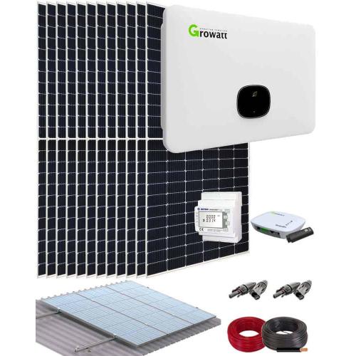 Kit Autoconsumo Nave Industrial 40kW 205kWhdía Growatt Trifásico