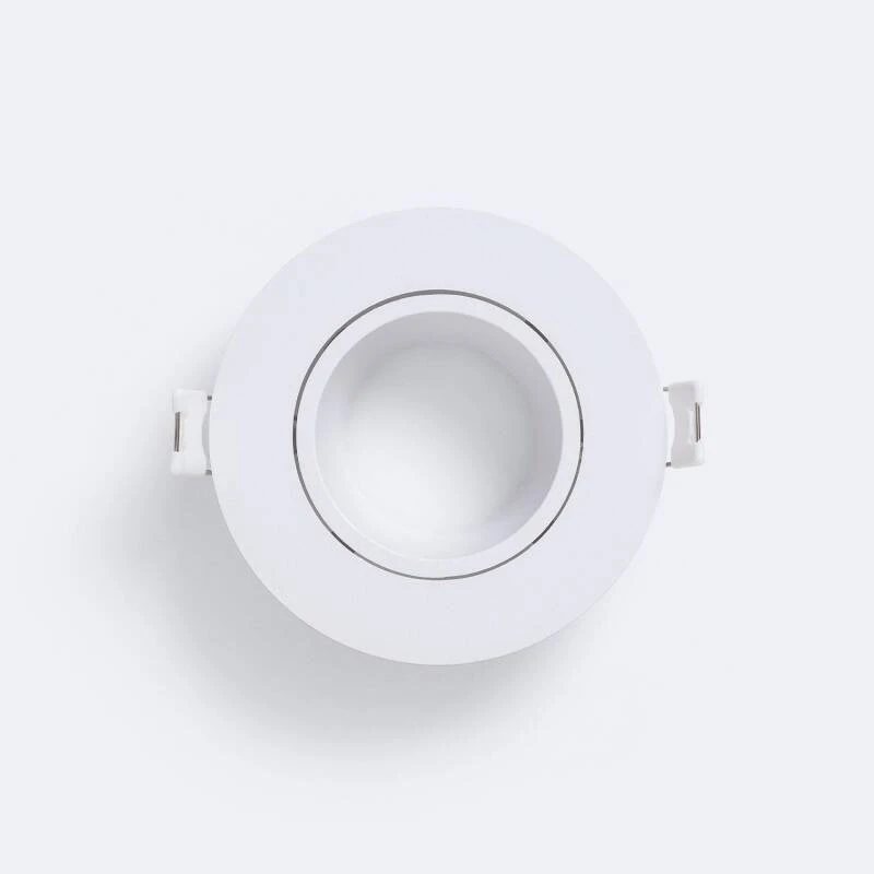 Aro Downlight Circular Basculante para Bombilla LED  GU10 / GU5.3 Corte Ø 75 mm
