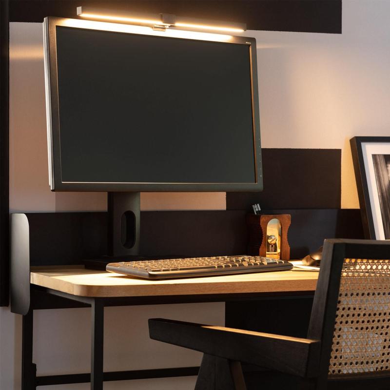 Lámpara LED Blanco Seleccionable para Monitor con Pinza