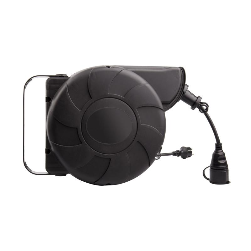 Carrete de Cable Rebobinado Automático 11m + 2m IP44 para Pared