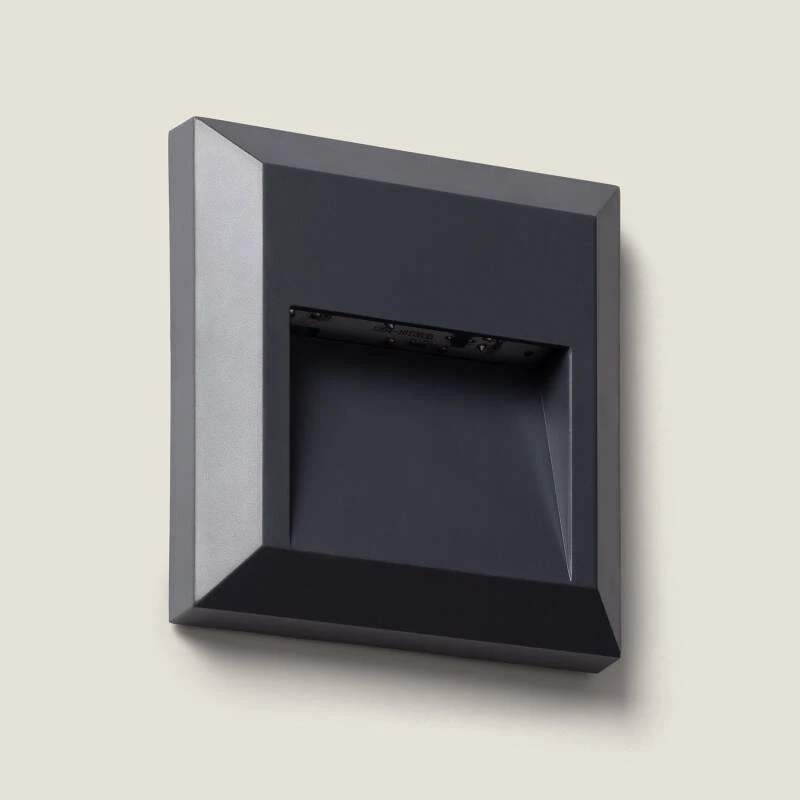 Baliza Exterior LED Superficie Pared Cuadrado  Edulis
