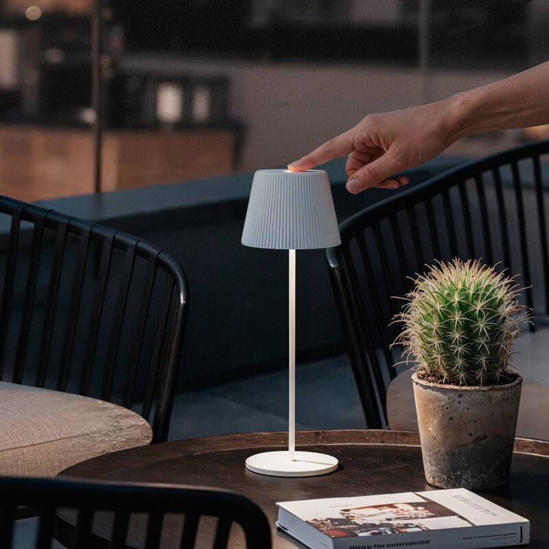 Lámpara de Mesa LED Portátil para Exterior Aluminio con Batería Recargable Willox