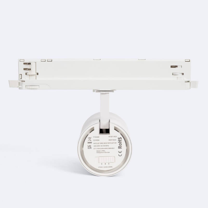 Foco Carril LED Trifásico 30W Fasano Regulable DALI Blanco