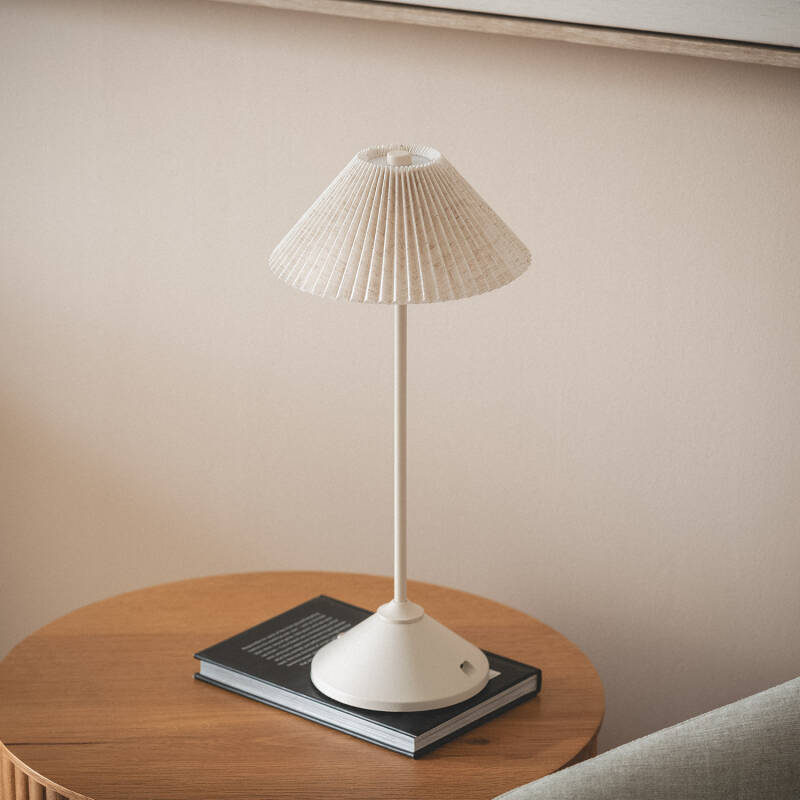 Lámpara de Mesa LED Portátil Metal con Batería USB Recargable Denwa