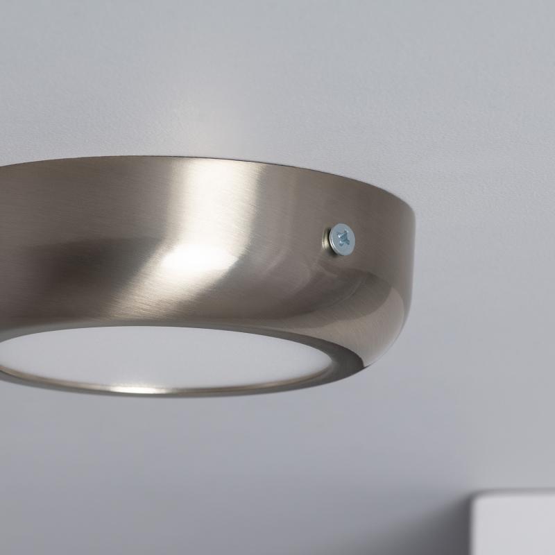 Plafón LED 6W Circular Metal Ø120 mm Design Silver