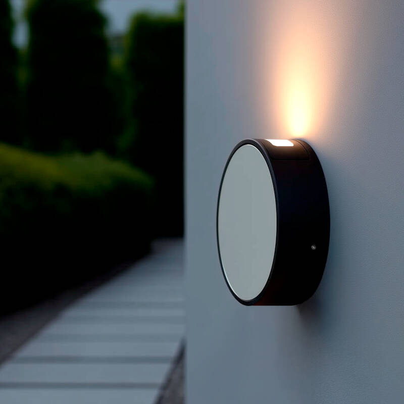 Aplique de Pared Exterior LED 6W Aluminio Crono Gris