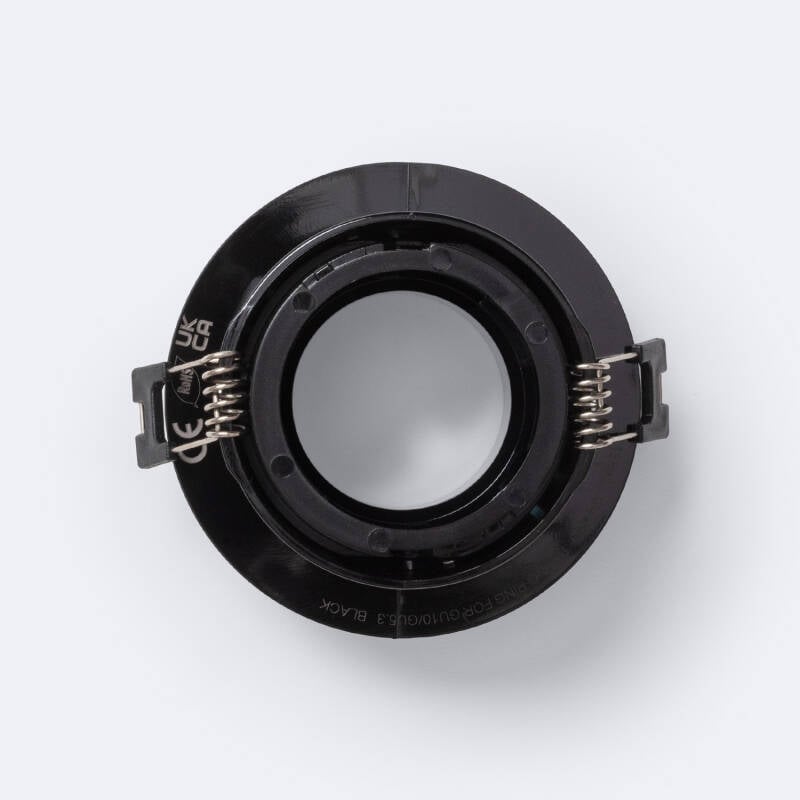 Aro Downlight Circular Basculante Bajo UGR para Bombilla LED GU10 / GU5.3 Corte Ø75 mm Suefix
