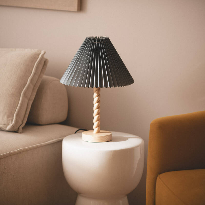 Lámpara de Mesa Madera Moorea