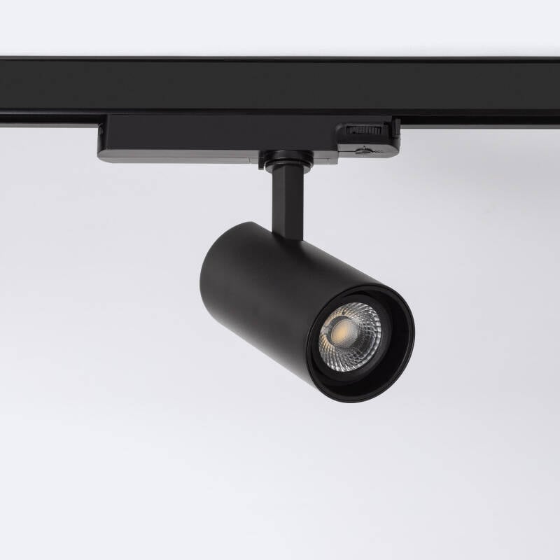 Foco Carril LED Trifásico 20W Fasano Regulable Negro