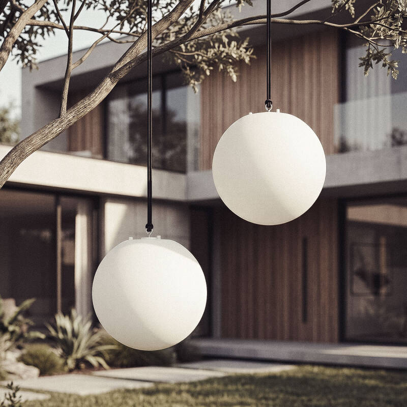Lámpara Colgante Esférica Decorativa Bola de Luz Led Evan Orb