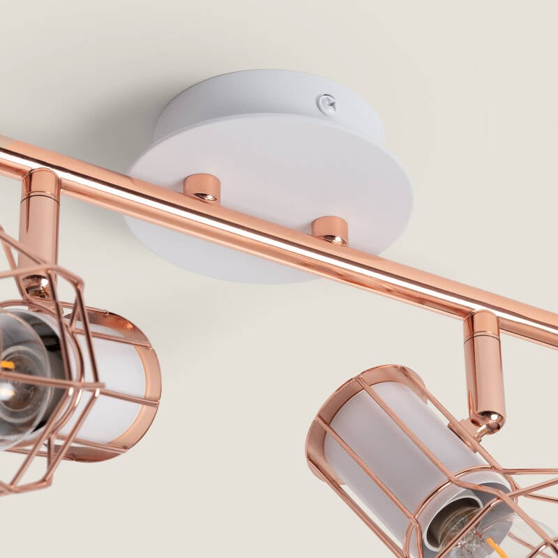 Lámpara de Techo Aluminio Orientable 2 Focos Lada