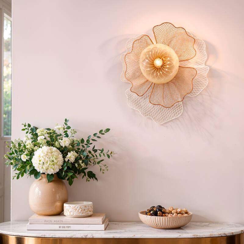 Aplique de Pared Metal y Cristal Pianella  ILUZZIA