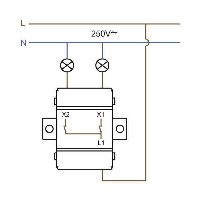 Interruptor Doble IP54