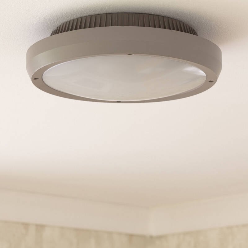 Plafón Circular para Exterior Ø300 mm IP65 Curio Gris