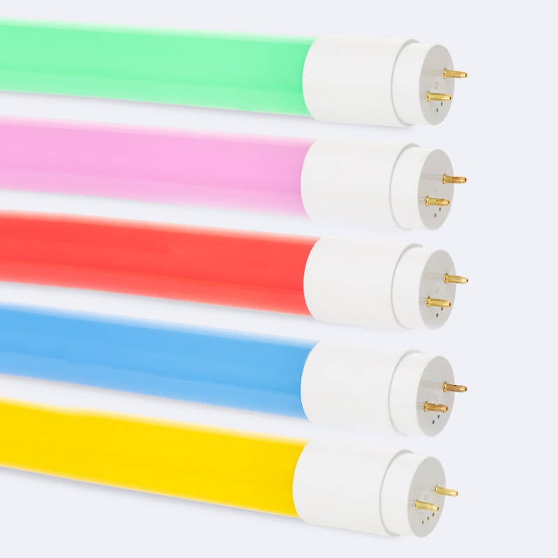 Tubo LED T8 G13 60cm PC de Colores 9W