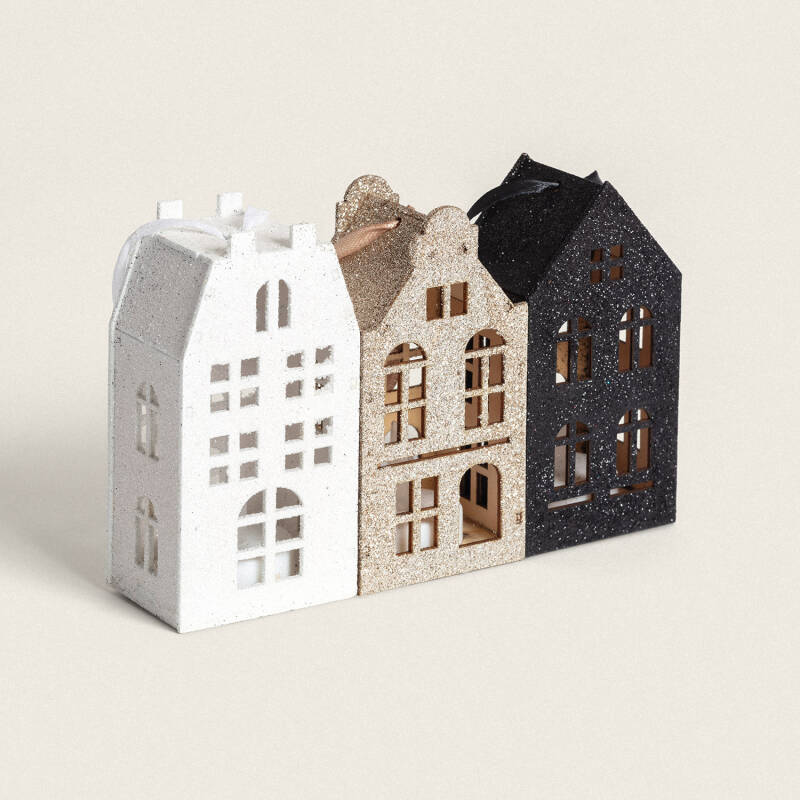 Casita de Navidad LED Madera Tymbon
