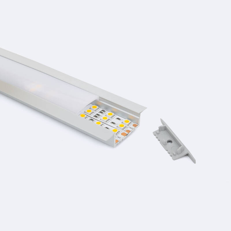 Perfil Aluminio Empotrable para Tiras LED hasta 31 mm