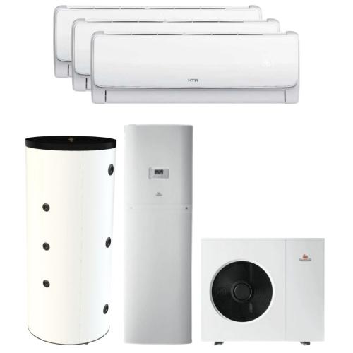 Kit Aerotermia con Fancoils 10kW Saunier Duval Genia Set 11 con depósito 200L