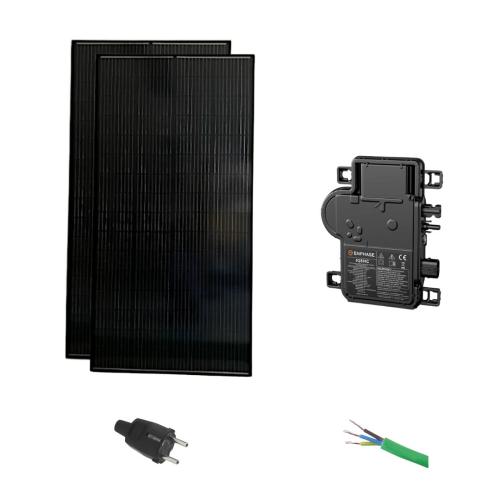 Kit Placas Solares para Balcón Monocristalinas 400W con Microinversor Enphase 380W