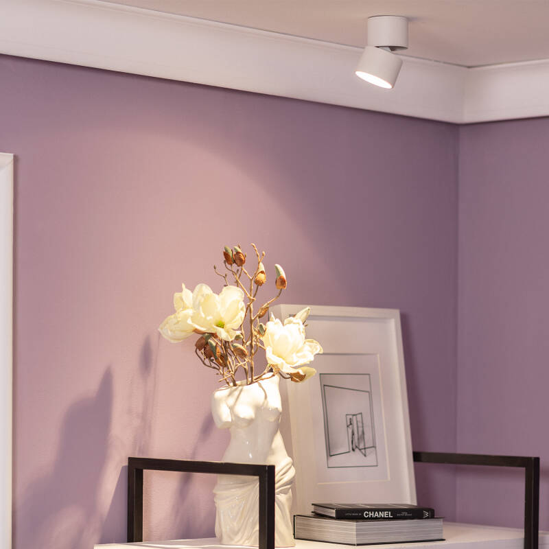 Aplique LED 7W Aluminio Circular Blanco New Onuba