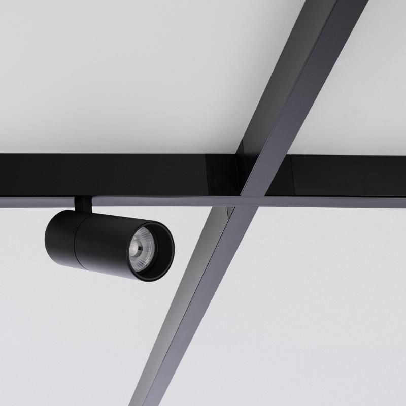Foco Carril LED Magnético 20mm 20W 48V Negro