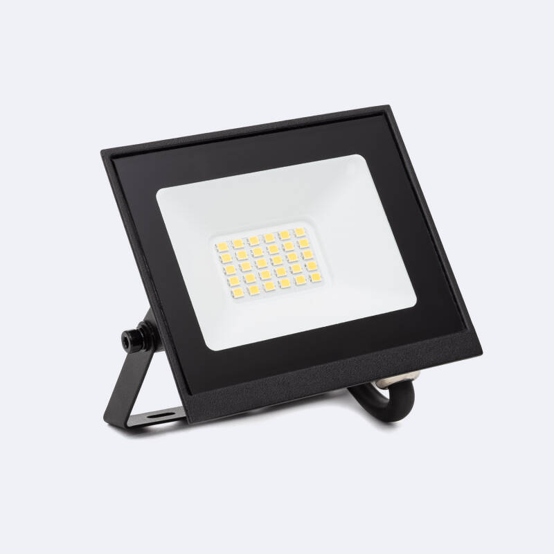 Foco Proyector LED 20W 120 lm/W IP65 S3 Blanco Cálido 3000K Negro