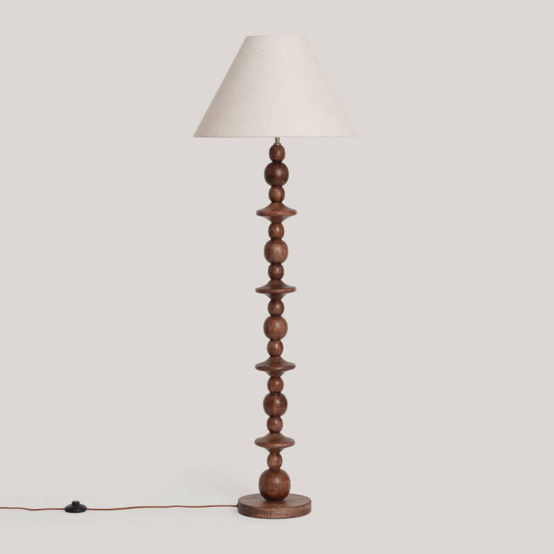 Lámpara de Pie Madera Tanish ILUZZIA