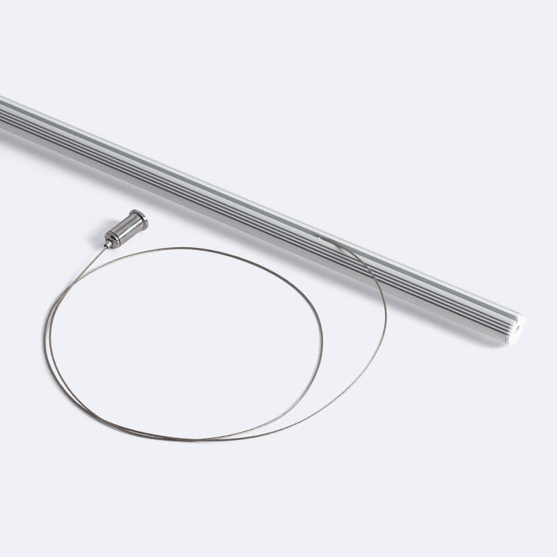 Perfil Aluminio Colgante Redondo para Tira LED hasta 11 mm