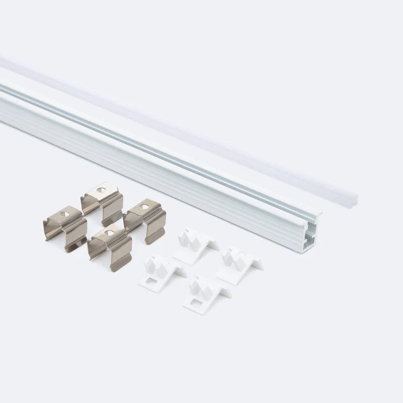 Perfil Aluminio Empotrable 2m para Tira LED hasta 6 mm