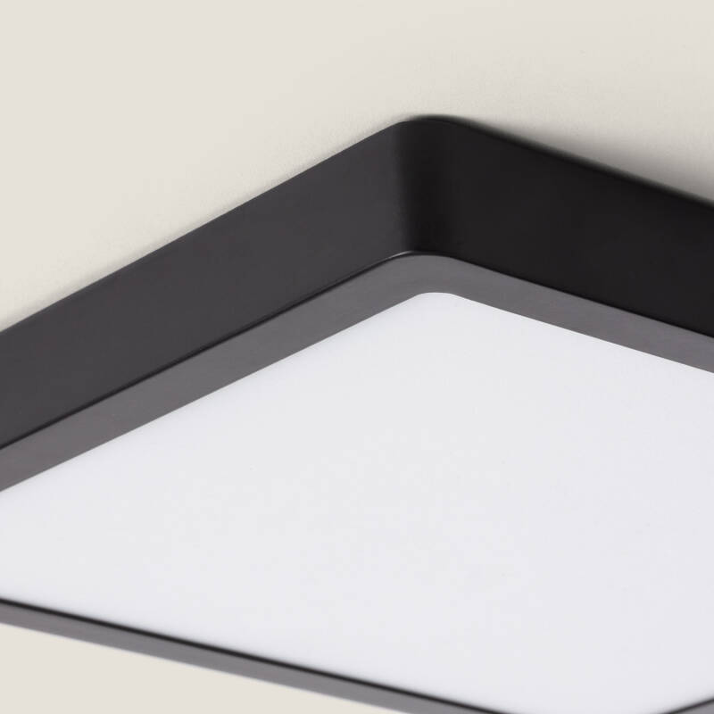 Plafón LED 24W Cuadrado Aluminio 280x280 mm Slim CCT Seleccionable Galán SwitchDimm