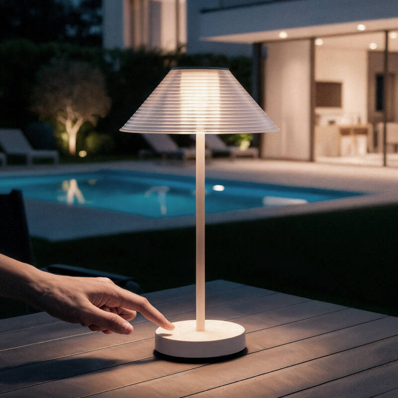 Lámpara de Mesa LED Portátil Exterior con Batería USB Recargable Katuma