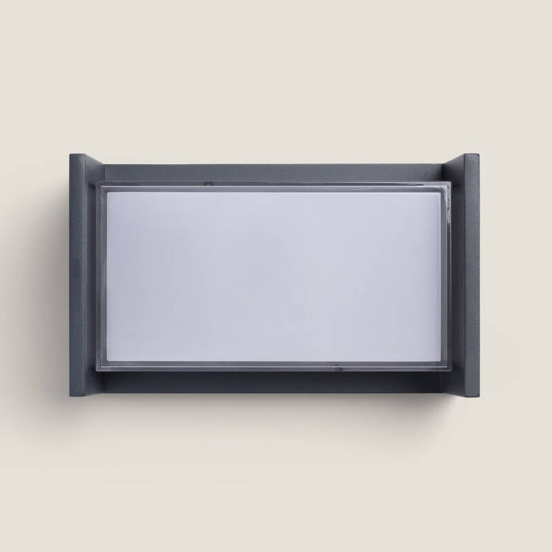 Aplique de Pared Exterior LED 12W Aluminio CCT Seleccionable Doble Difusor Arelien Iridix
