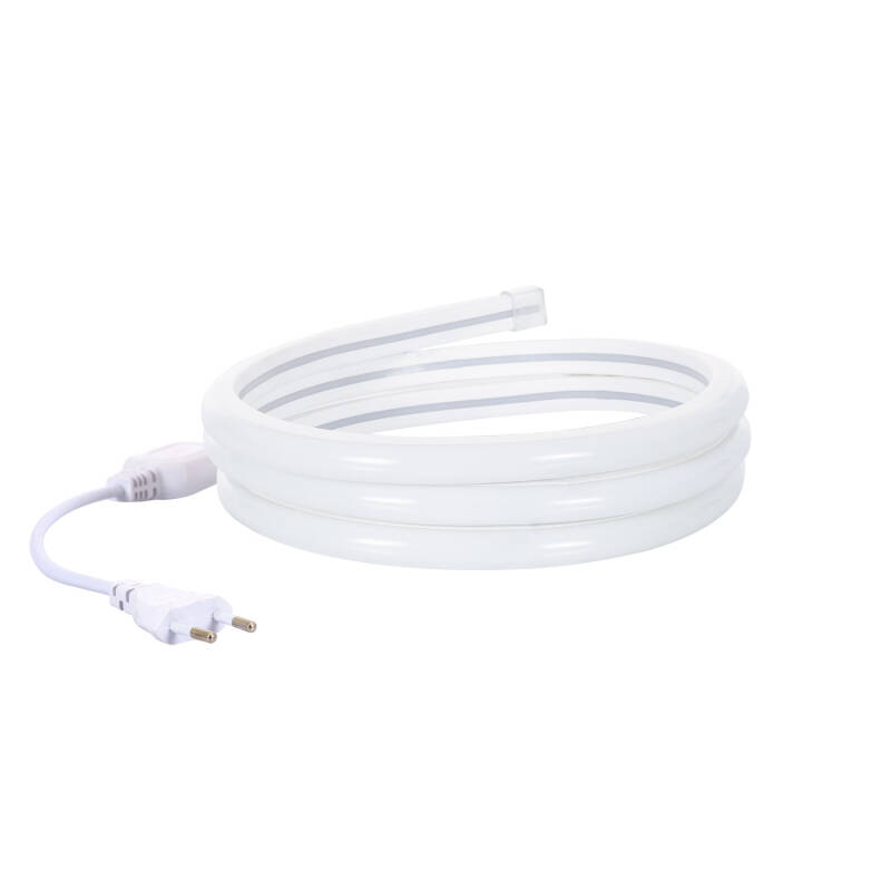 Tira LED Neón Regulable 220V Blanco Frío Semicircular 180 7.5W/m Corte 100cm IP67 a Medida