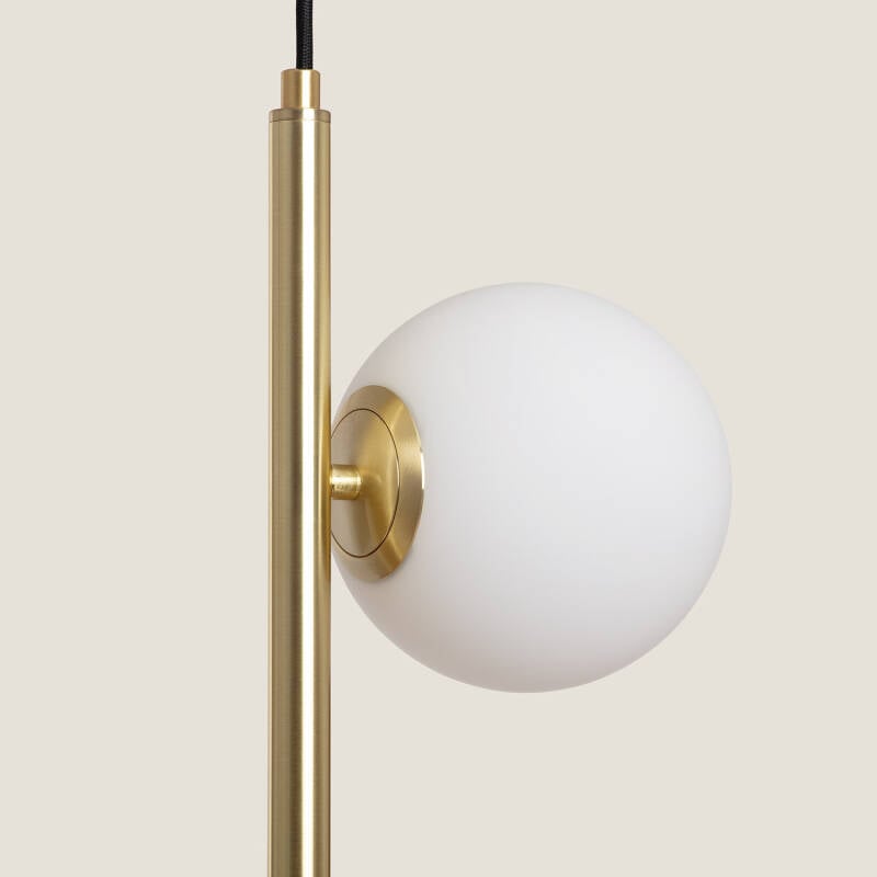 Lámpara Colgante Metal y Cristal Moonlight Doble