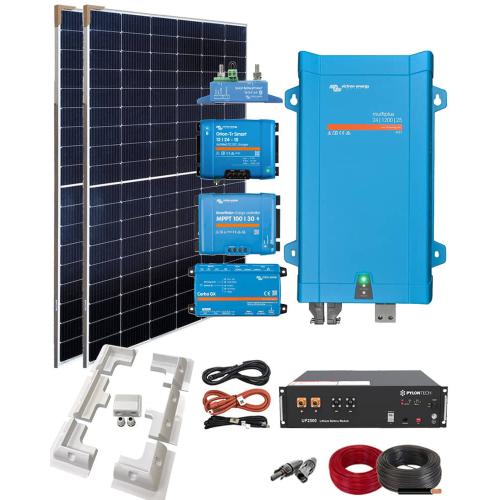 Kit Solar Autocaravana 1200W 24V litio 4000Whdia
