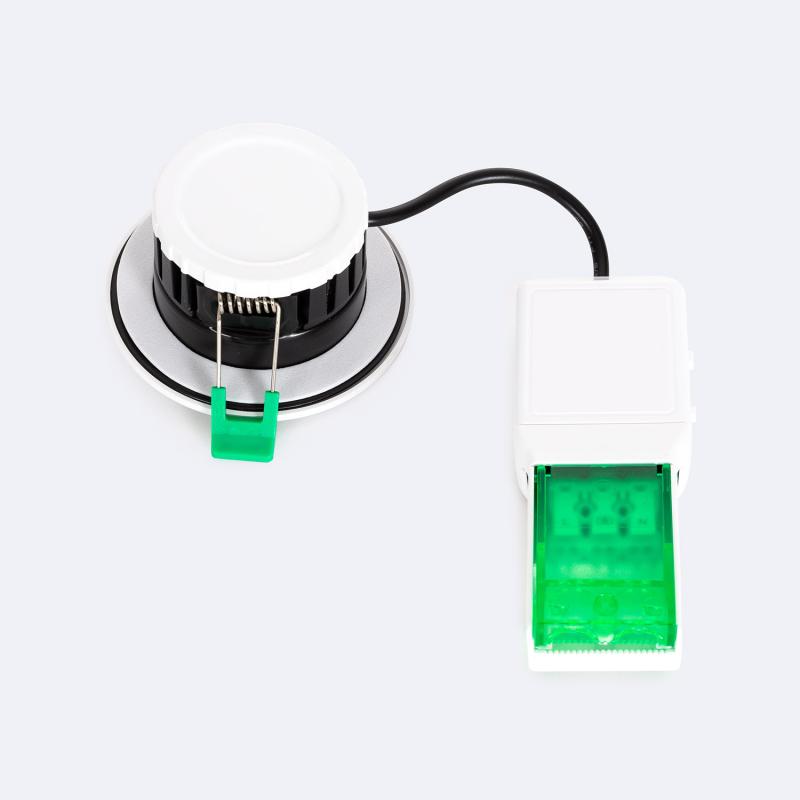 Foco Downlight LED 5-8W Ignífugo Circular Regulable IP65 Corte Ø 65 mm NF