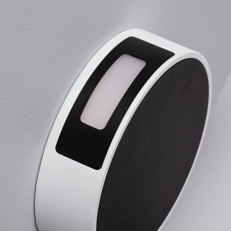 Aplique de Pared Exterior LED 6W de Aluminio Crono Negro