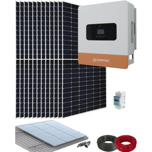 Kit Autoconsumo Solar para Poner Placas Solares en Casa con Inversor Híbrido Suntaic STH6M-2/GEN 6000W