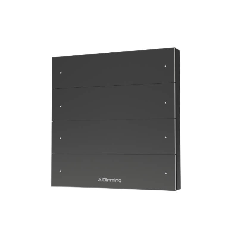 Panel de Escenas DALI con 8 Botones Táctiles en Aluminio