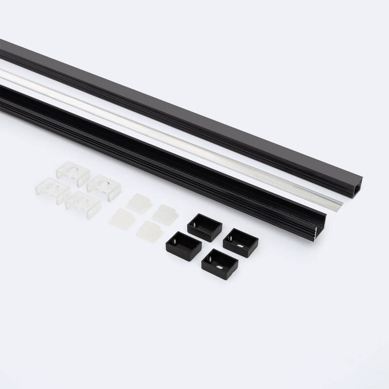 Perfil Aluminio Estanco IP65 Superficie 2m para Tira LED hasta 10 mm