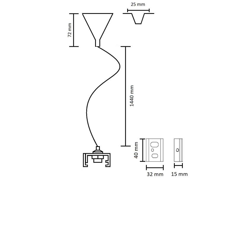 Kit de Suspensión para Carril Trifásico